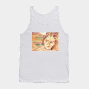 Desert, watercolor painting Tank Top